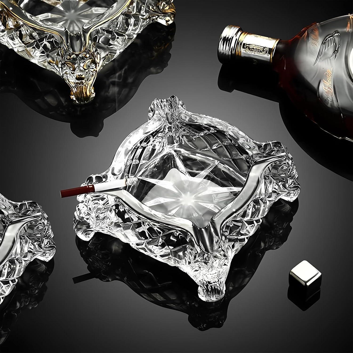 Paysky Square Glass Cigar Ashtray: image 5