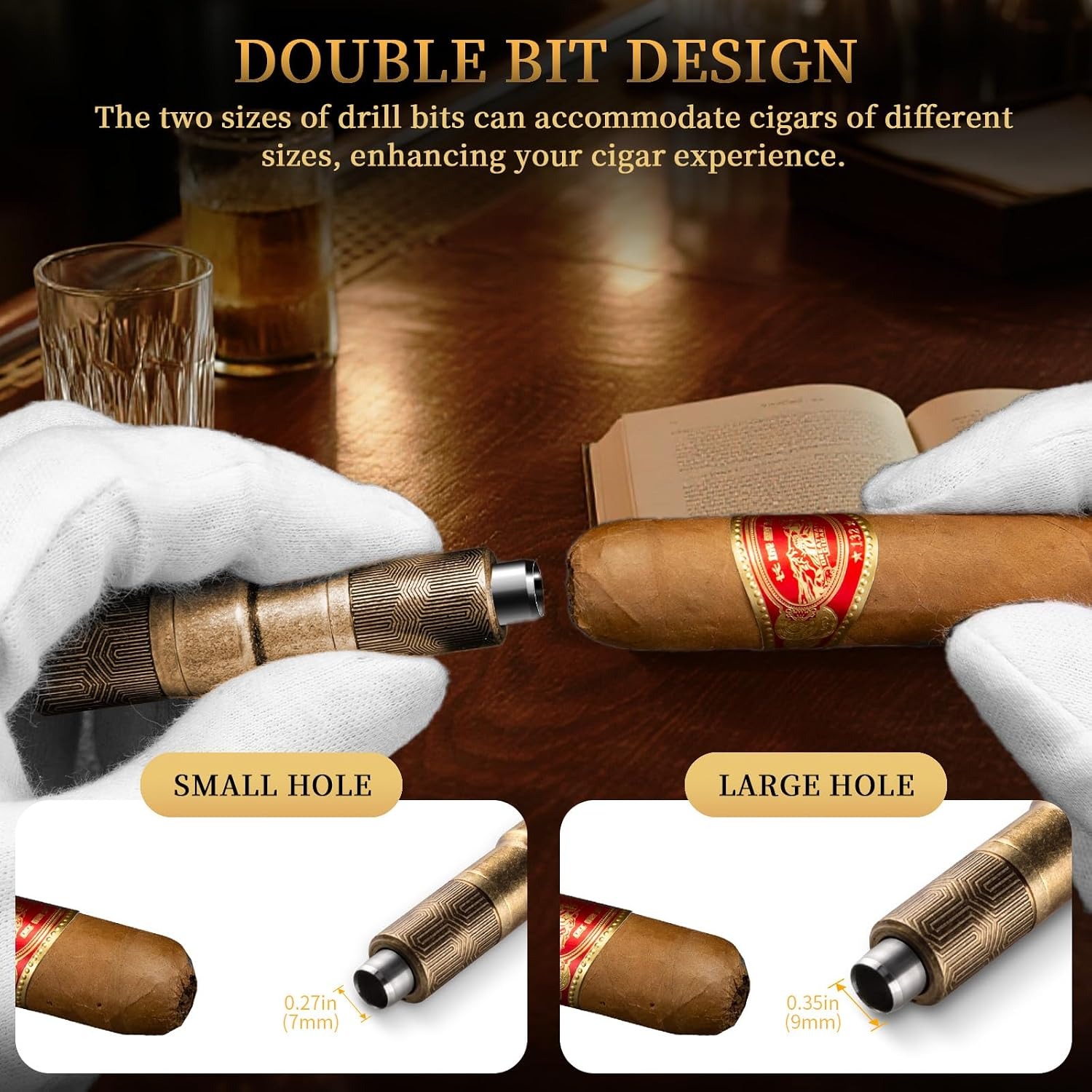 CIGARLOONG Double Blade Cigar Punch: image 4