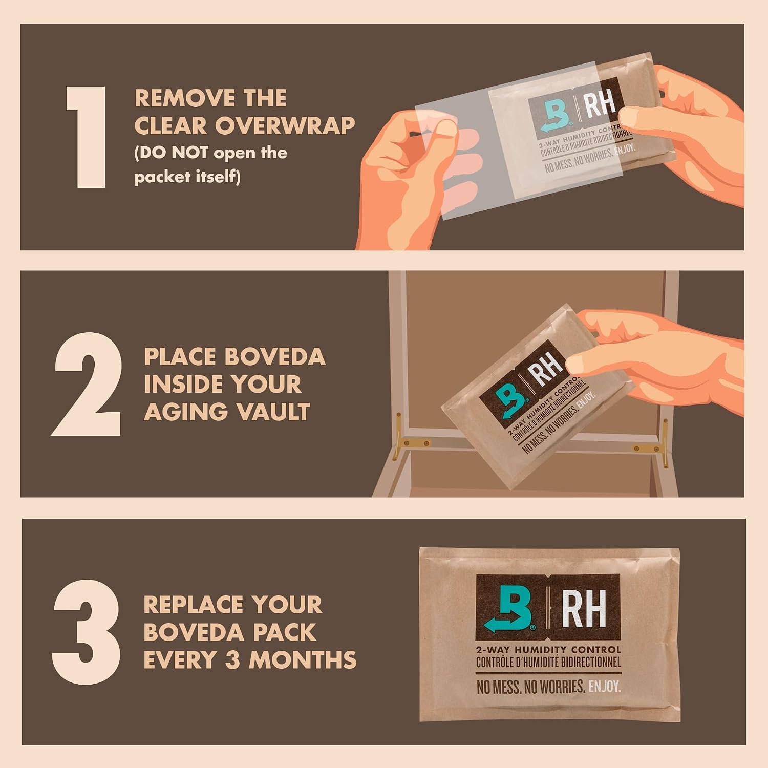 Boveda 69% Humidity Control Pack 60 g