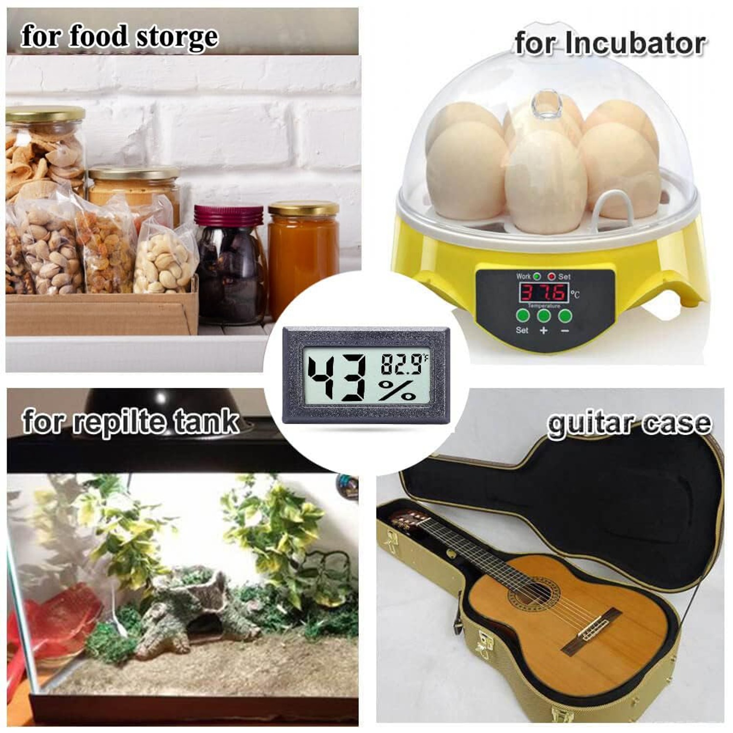 Goabroa Mini Digital Hygrometer