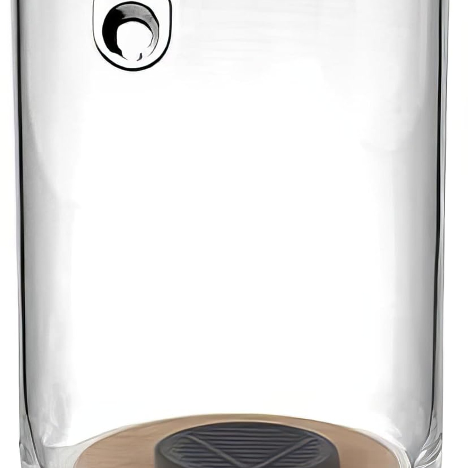 Acrylic Cigar Humidor Jar (2-Pack) with Spanish Cedar Base and Humidifier
